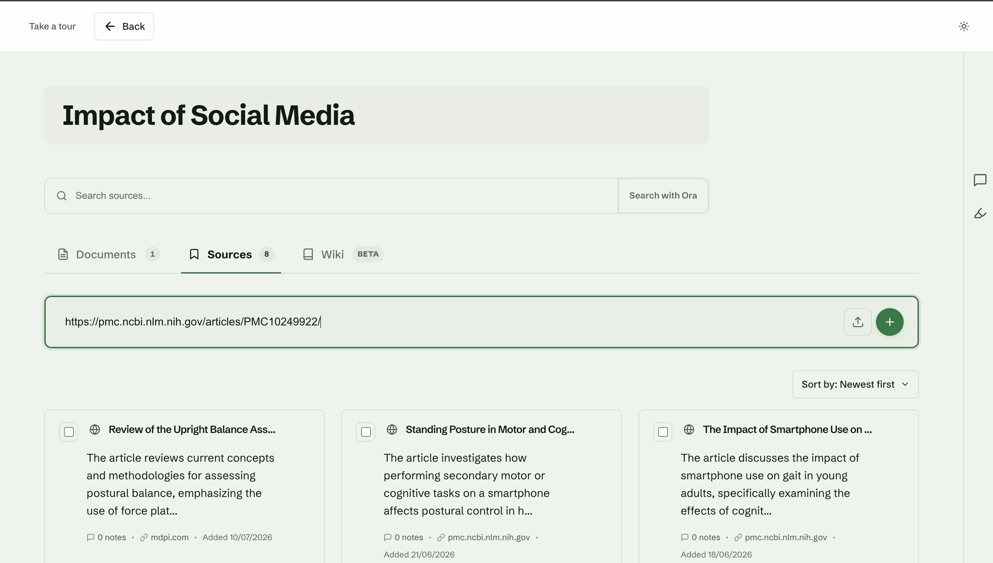 Adding PDFs, Word files and web pages to a Scriva project